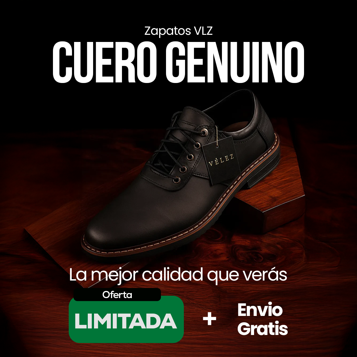 ZAPATOS VLZ CUERO GENUINO PARA HOMBRE